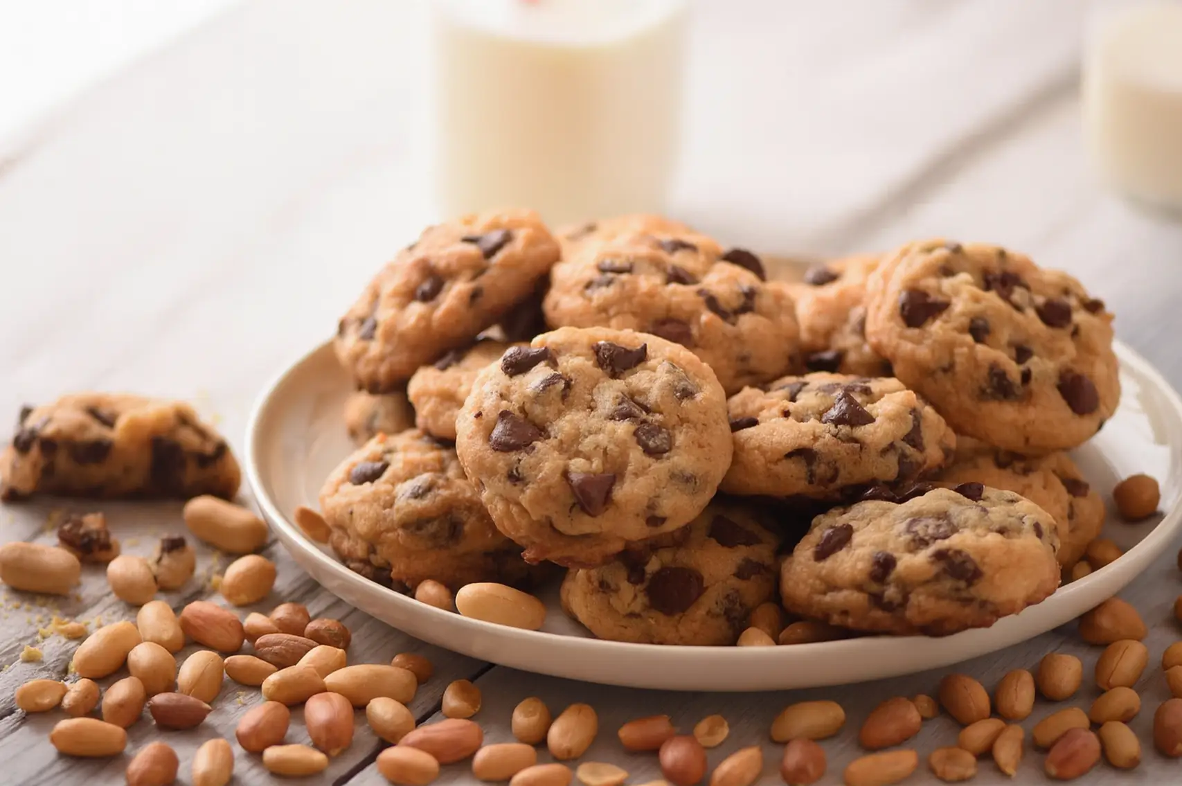 chocolate chip peanut butter cookies recipe