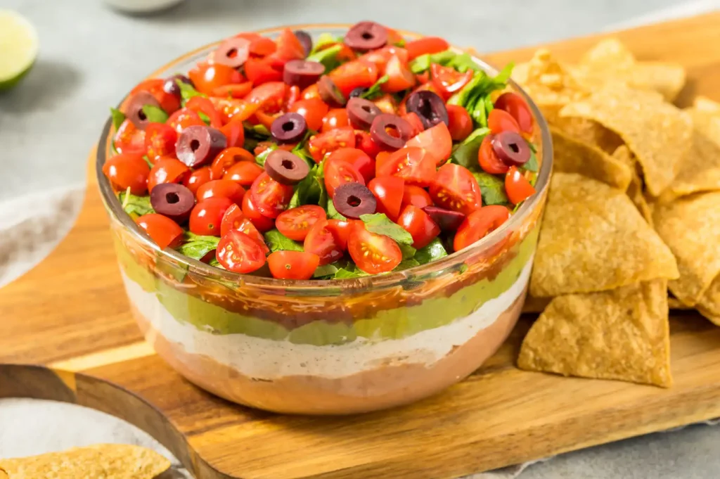 7 layer cream cheese dip recipe
