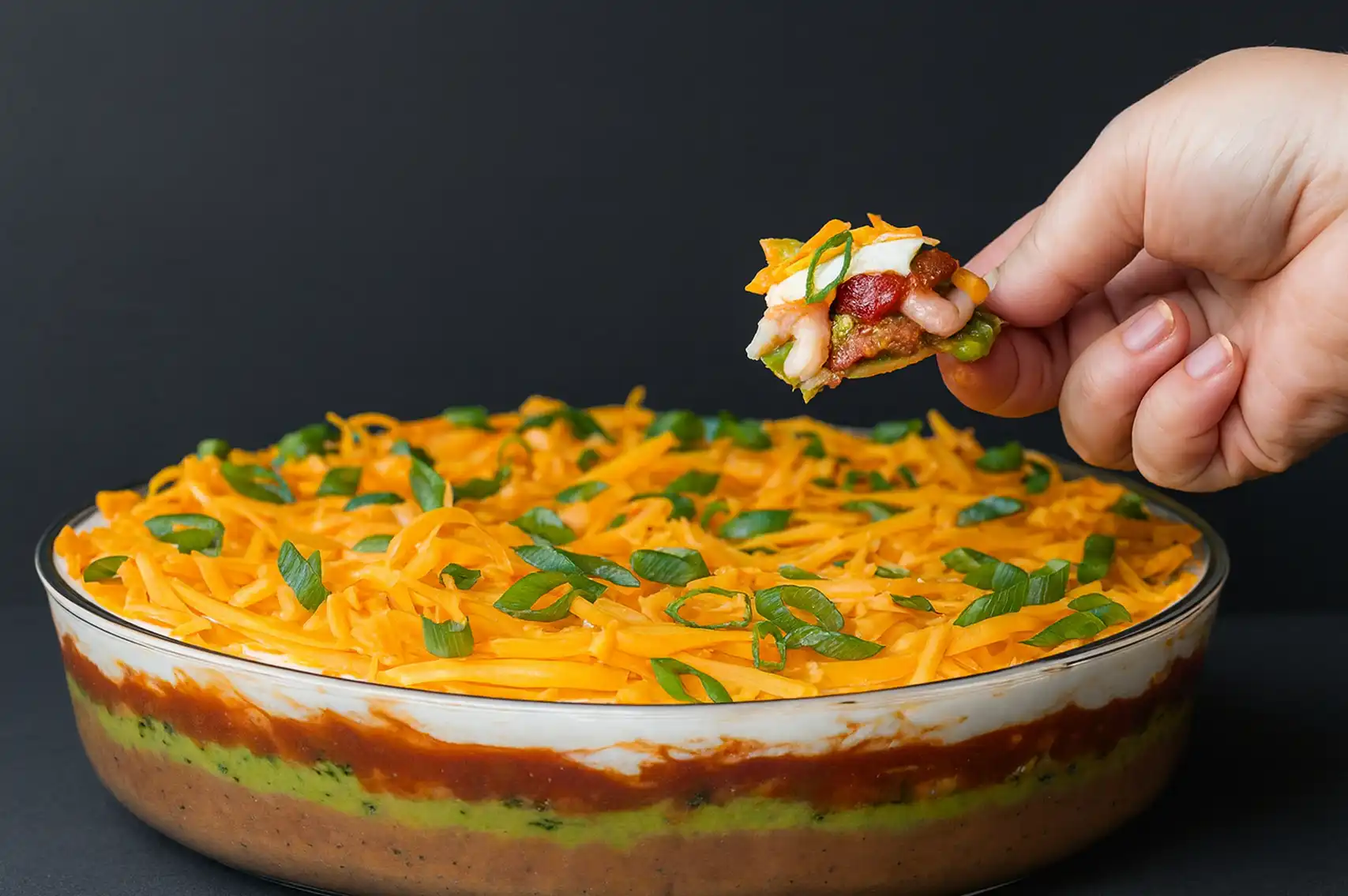 7 layer cream cheese dip recipe