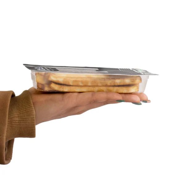Calin smoked cheese in hand