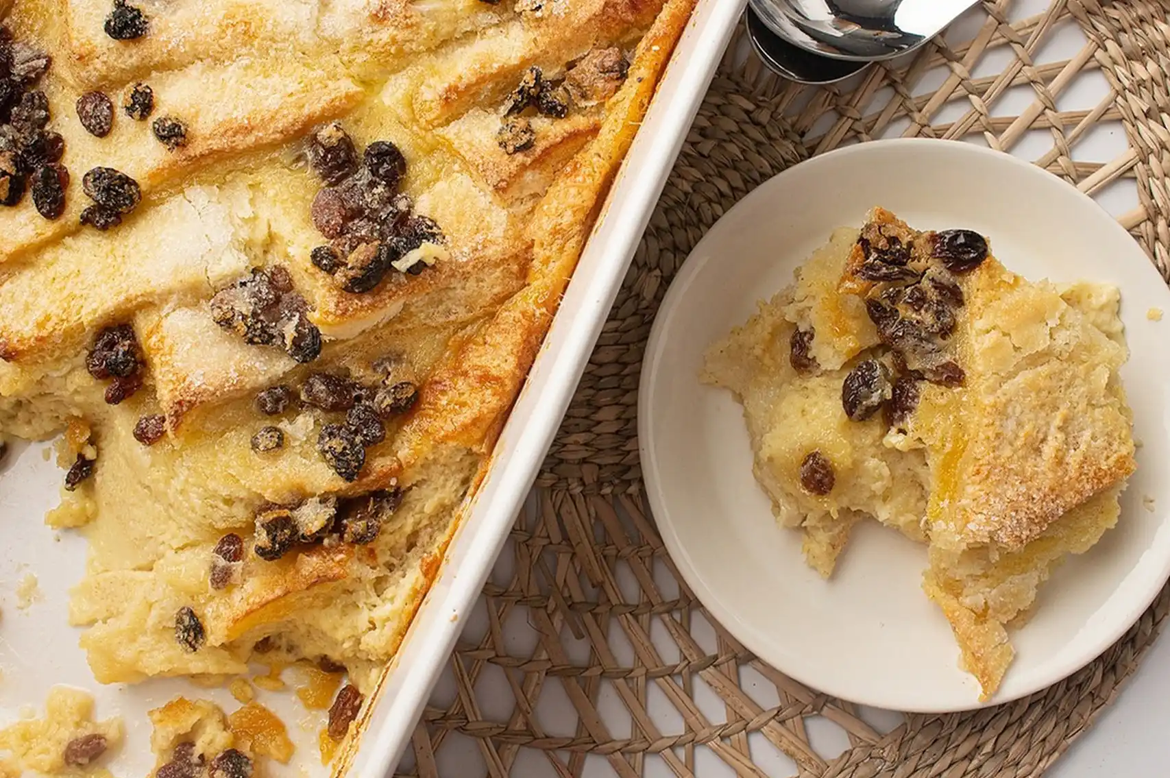 bread and butter pudding without eggs