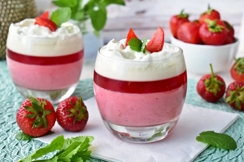 ژله با خامه